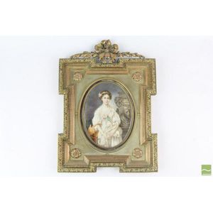 Large fine 18th century style miniature, 'The broken Jug' after…