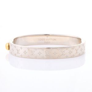 Louis Vuitton Monogram Silver-tone Bangle - Made in Italy - Bracelets ...