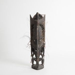 A middle Sepik River ancestral figure mask, Papua New Guinea,…