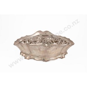 Portuguese silver table centrepiece of quatrefoil outline with…