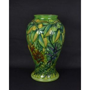 Limited Edition Rain Forest Vase By Sally Tuffin - Moorcroft - Ceramics