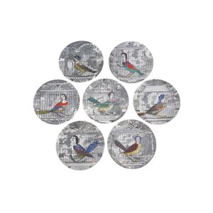 Piero Fornasetti seven 'Le Arpie' plates, seven porcelain…