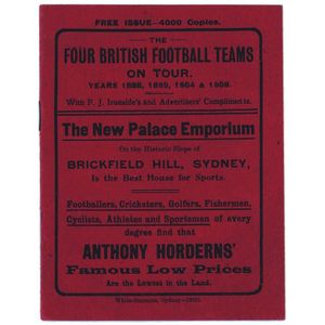 The four British football Teams on Tour, Years 1888, 1899, 1904…