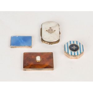 Two silver mounted tortoise shell and mother-of-pearl card…