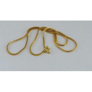 21K Yellow Gold Necklace, 4.8g, 40cm Length - Necklace/Chain - Jewellery