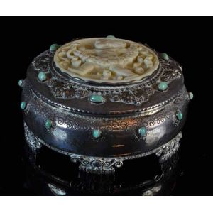 A David Andersen 830 silver lidded box, early 20th century;…