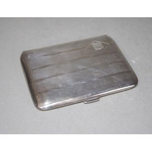 Elgin Sterling Silver Cigarette Case - 165g - Smoking Accessories ...