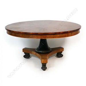Austrian Empire Tilt Top Dining Table with Lion Feet - Tables - Dining ...