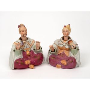 Victorian german/continental hot Nodding head figurine holding binoculars