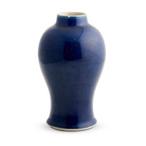 A Chinese blue glazed Meiping vase, Mid-Qing Dynasty, 18th/19th&hellip;
