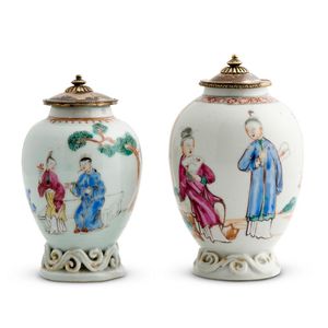 Two Chinese famille-rose jars, Qianlong period (1735-1796),…