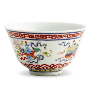 A Chinese famille-rose 'Bajixiang' bowl Daoguang seal mark,…