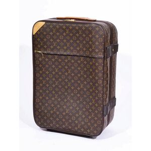 Louis Vuitton LV Horizon 55 Carry-On suitcase Beige Leather ref