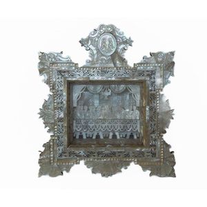 An extraordinary carved mother of pearl and olive-wood 3D Last…