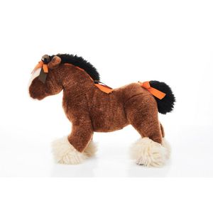Hermes, small Hermy plush horse, brown with white accents, with…