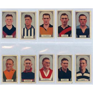 1932-35 football cards in album, noted Godfrey Phillips 1932…