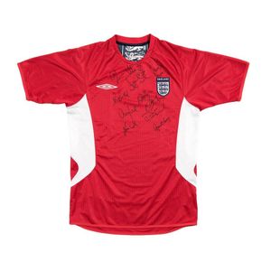 England: c2000 England Away shirt with 11 signatures including…