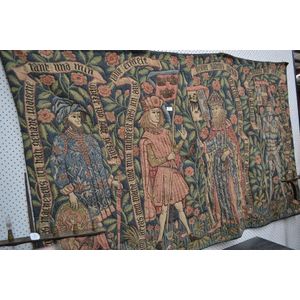 1930s Floral Setting tapestry - Italian wall tapestries