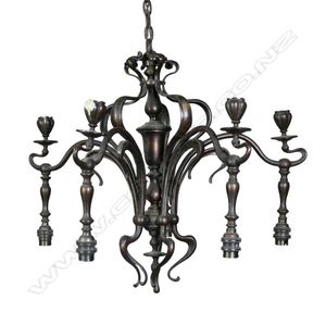 Art Nouveau ceiling lights price guide and values