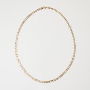 9ct Gold Curb Link Necklace - 61cm Length - Necklace/Chain - Jewellery
