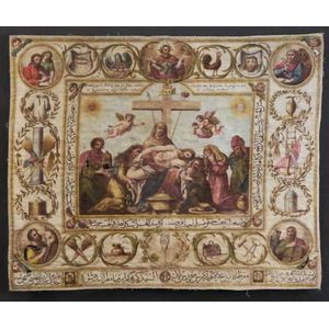 19th century religious print. 'The Descent From the Cross,'…