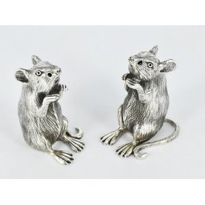 Mice Sterling Silver Salt and Pepper Shakers - Condiment & Cruet Sets ...