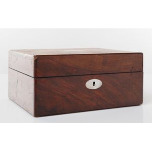 Victorian Mahogany Work Box, English, c.1880 - 27x21x12.5cm