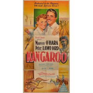 Kangaroo (20th century fox, 1951) Australian three sheet movie…