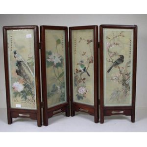 Vintage Chinese table screens - price guide and values