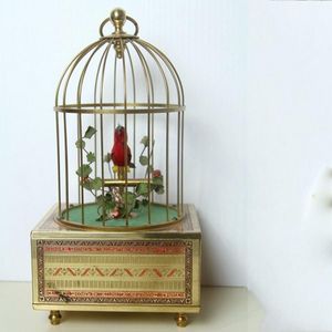 Antique German Singing Twin Bird Cage Music Box Automaton Karl