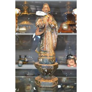 Hispano-Philippine Santos figure, 19th century, approx 40 cm