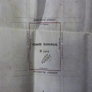 Early Land Grant on vellum dated 1857 and signed by Sir William…