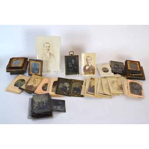 A large collection of photographic portraits, c.1870's through…