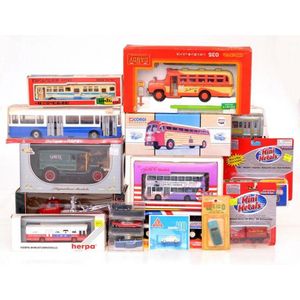 A large collection of international Die cast models, including…