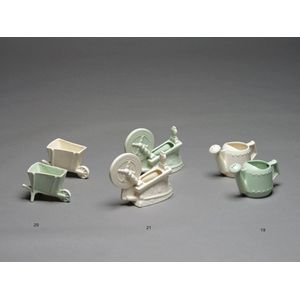 Spinning Wheel Duo Vases by Crown Lynn Pottery - Crown Lynn - Ceramics