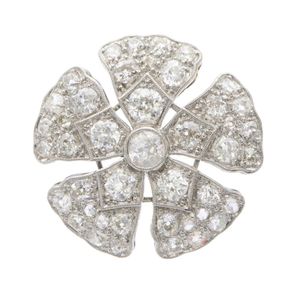 ダイヤ　ブローチ K18 ダイヤモンド ブローチ 品番b20-492
