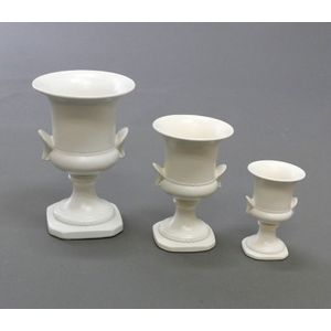 Crown Lynn White Urn Vases Set - Crown Lynn - Ceramics