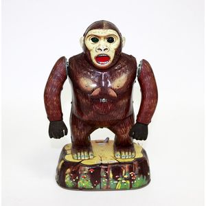 Roaring Gorilla, Masudaya Modern toys brand, Japanese tinplate,…