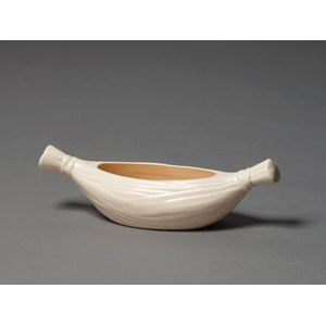 Crown Lynn Potteries, rare pale pink basket, slip-cast ceramic&hellip;