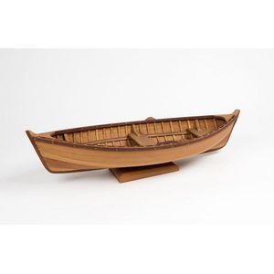 A scratch built clinker model whale boat, pine and cedar,…