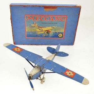 Meccano Flugeug - Baukasten' aeroplane no. 11, made for export…