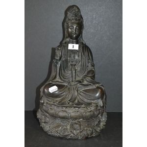 Bronze Guan Yin Statue - Bronze - Oriental