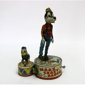 Marx Crazy dancer, Marx brand, British tinplate clockwork toy…
