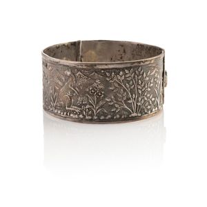 Antique sterling silver bangle - price guide and values