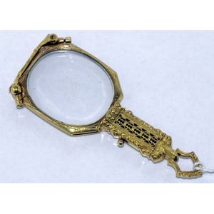 Antique French silver gilt ladies Lorgnette, Finely worked late…