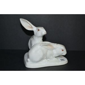 Herend from Hungary porcelain figurine white rabbit. – Vienna Jewelry Design