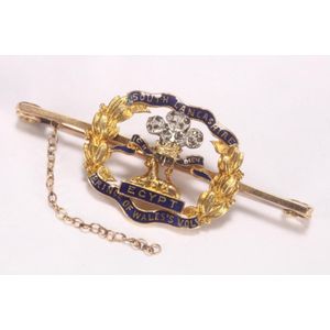 WWI South Lancashire Regiment Gold & Enamel Sweetheart Brooch ...