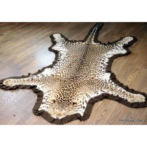 Vintage leopard, cheetah and jaguar skin rugs - price guide and values