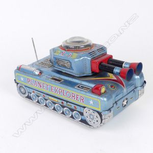 A Japanese tinplate 'X-1 Planet Explorer', battery operated…