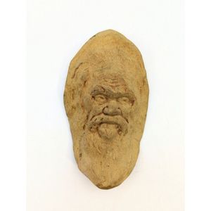 William Ricketts pottery face pendant, full signature to&hellip;